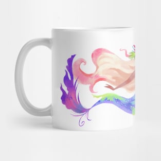 Mermaid blond pink hair Mug